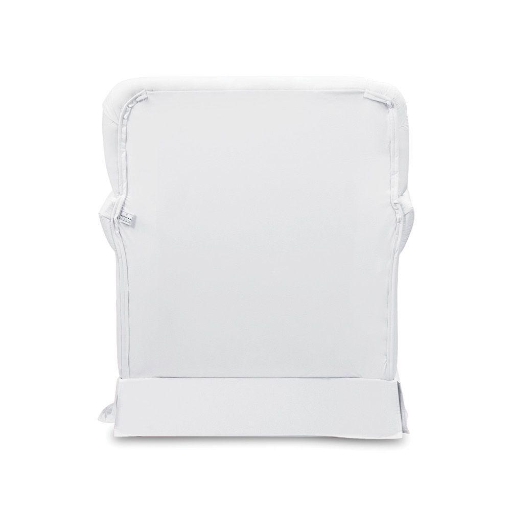Poltrona De Amamentação Base Balanço E Puff Lígia Sintético E03 - D'rossi Cor Branco - 6