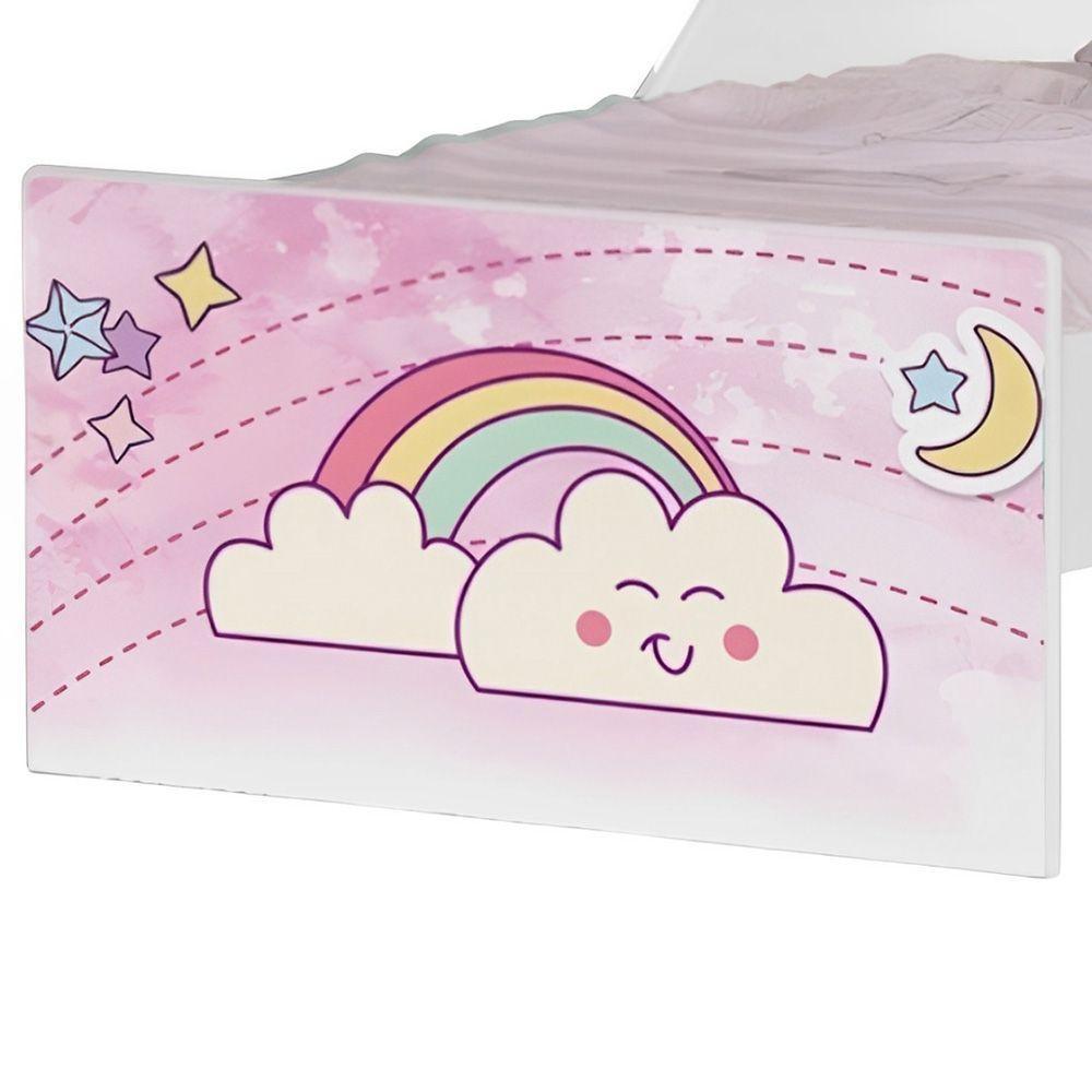 Mini Cama Infantil Com Cama Auxiliar 153x79cm Personagens K02 - D'rossi Cor Unicórnio - 2