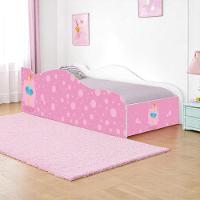 Mini Cama Infantil 157,5x72,5cm Com Proteção Lateral Personagens Bailarina K02 - D'rossi - 1