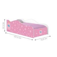 Mini Cama Infantil 157,5x72,5cm Com Proteção Lateral Personagens Bailarina K02 - D'rossi