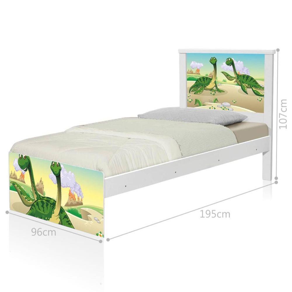 Cama Solteiro Infantil 195x96cm Para Quarto Personagens Dinossauro K02 - D'rossi - 4