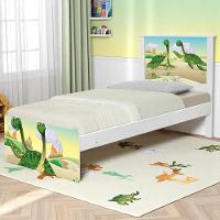 Cama Solteiro Infantil 195x96cm Para Quarto Personagens Dinossauro K02 - D'rossi - 1