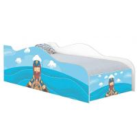 Mini Cama Infantil 157,5x72,5cm Com Proteção Lateral Personagens K02 - D'rossi Cor Marinheiro - 2