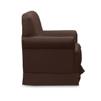 Poltrona De Amamentação Base Balanço E Puff Lígia Sintético E03 - D'rossi Cor Marrom - 6