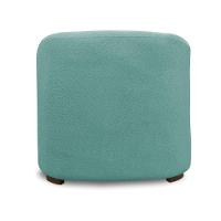 Poltrona Decorativa Orgânica Para Sala Diully Bouclê Azul Turqueza E03 - D'rossi - 7