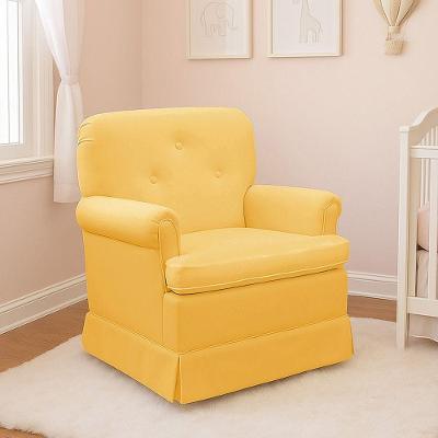 Poltrona De Amamentação Base Balanço Lígia Sintético Amarelo E03 - D'rossi