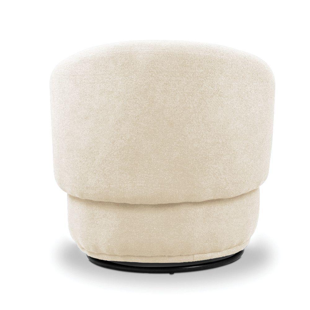 Poltrona Decorativa Orgânica Kit 2 Névoa Bouclê Bege E03 - D'rossi - 8