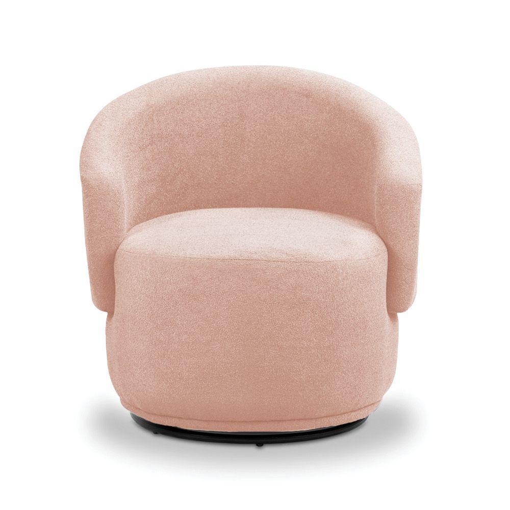 Poltrona Decorativa Orgânica Névoa Bouclê Rosê E03 - D'rossi - 5