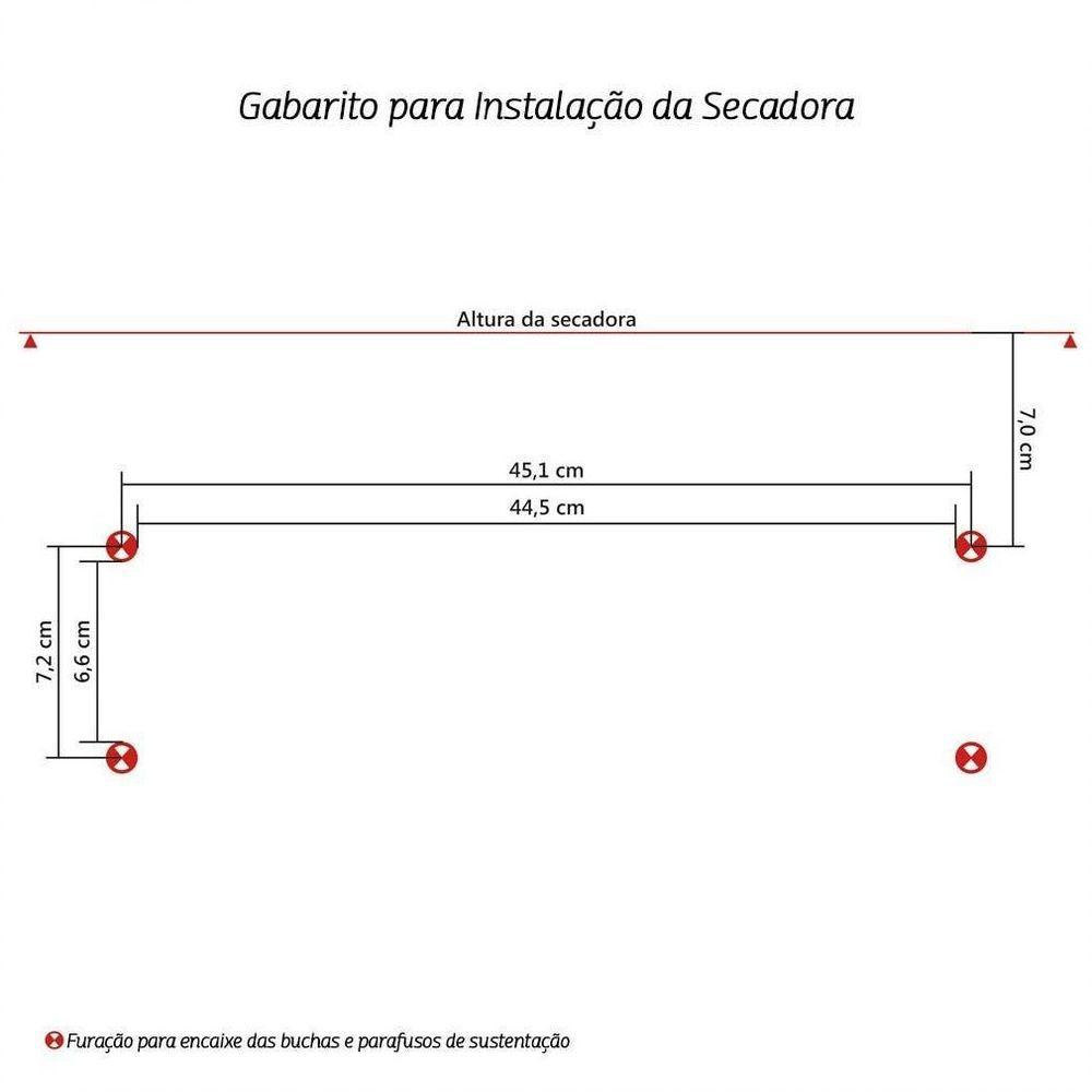 Secadora De Roupa Mueller Solaris 8kg 220V Branco - 7