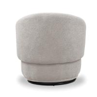 Poltrona Decorativa Orgânica Névoa Bouclê Cinza Claro E03 - D'rossi - 7