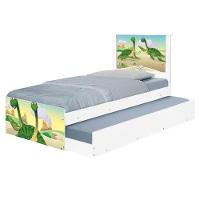 Cama Solteiro Infantil Com Cama Auxiliar 195x96cm Personagens Dinossauro K02 - D'rossi - 2