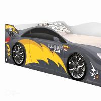 Mini Cama Infantil 157,5x72,5cm Com Proteção Lateral Carro Chumbo K02 - D'rossi - 6