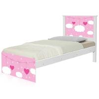 Cama Solteiro Infantil 195x96cm Para Quarto Personagens Nuvem Menina K02 - D'rossi - 2