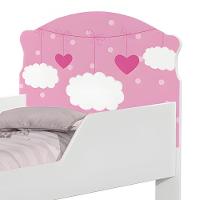 Mini Cama Infantil 153,2x79cm Com Proteção Lateral Personagens K02 - D'rossi Cor Nuvem Menina - 5