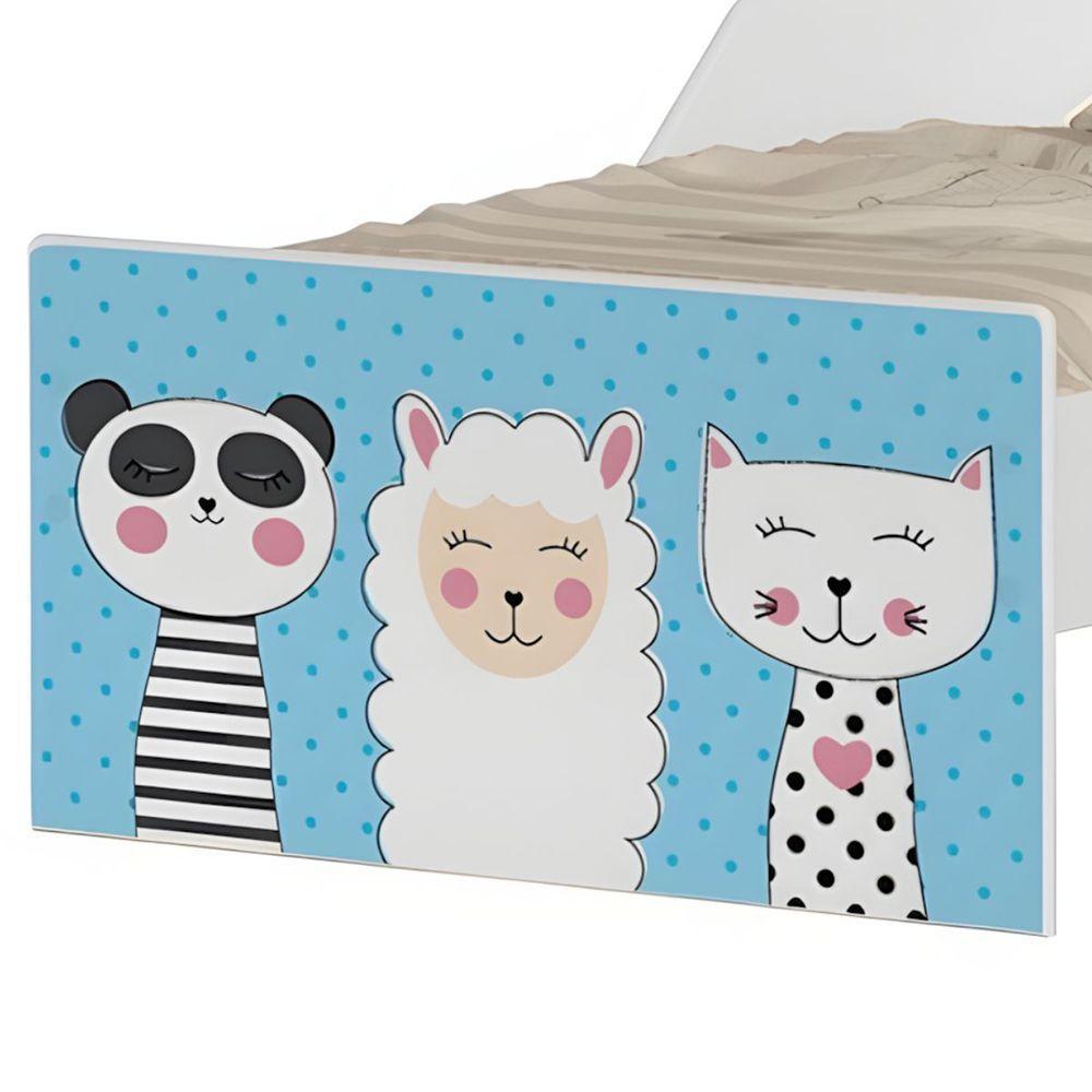 Mini Cama Infantil 153,2x79cm Com Proteção Lateral Personagens K02 - D'rossi Cor Melhores Amigos - 6