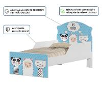 Mini Cama Infantil 153,2x79cm Com Proteção Lateral Personagens K02 - D'rossi Cor Melhores Amigos - 3