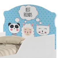 Mini Cama Infantil 153,2x79cm Com Proteção Lateral Personagens K02 - D'rossi Cor Melhores Amigos - 5