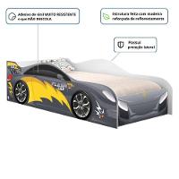Cama Solteiro Infantil 197x91,5cm Para Quarto Personagens Carro Chumbo K02 - D'rossi - 3