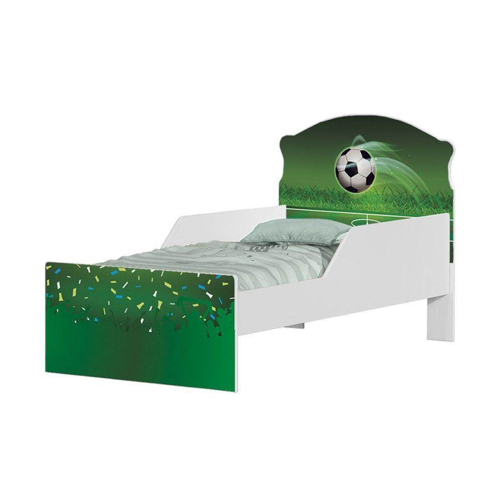 Mini Cama Infantil 153,2x79cm Com Proteção Lateral Personagens Copa Futebol K02 - D'rossi - 2