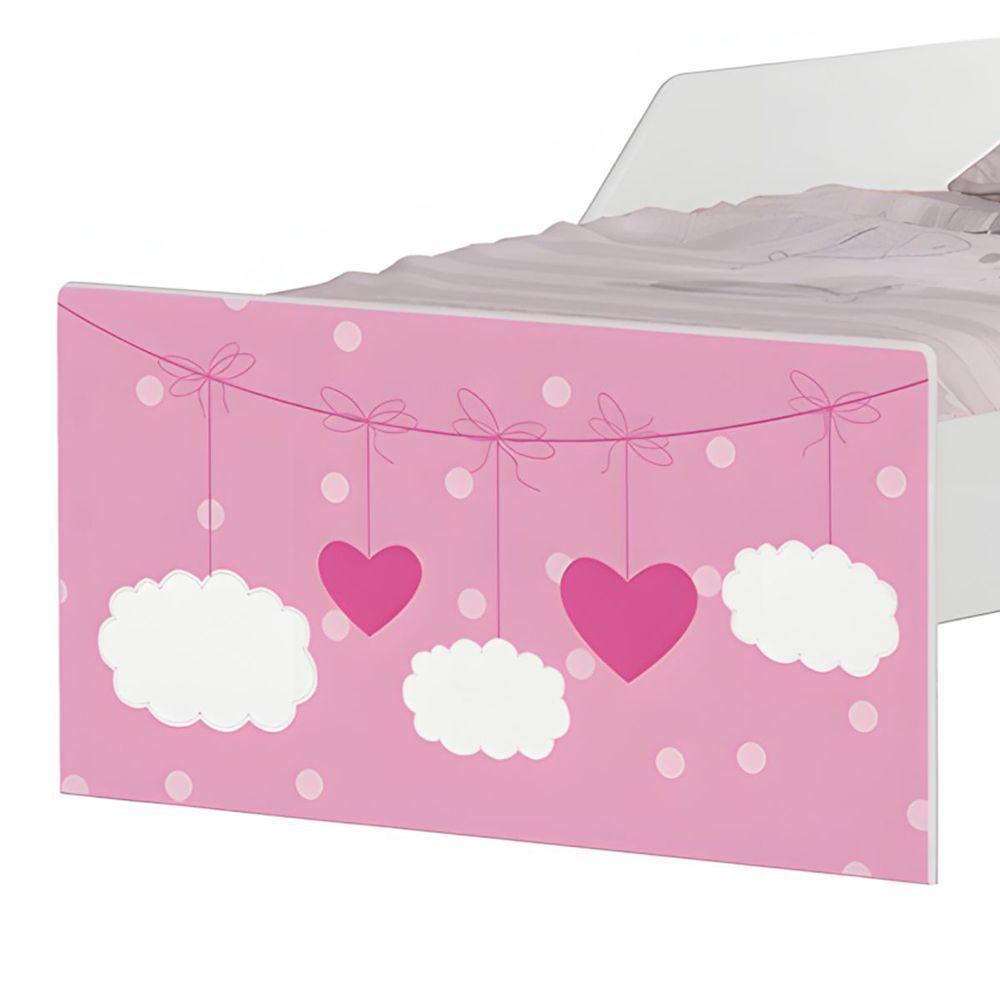 Mini Cama Infantil 153,2x79cm Com Proteção Lateral Personagens Nuvem Menina K02 - D'rossi - 6