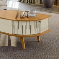 Mesa De Centro Para Sala Com 2 Portas Narvelli Cumaru-opala M20 - D'rossi - 2