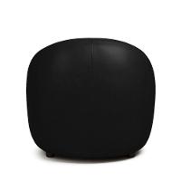 Poltrona Decorativa Orgânica Kit 2 Lua Sintético Pu Preto D03 - D'rossi - 7