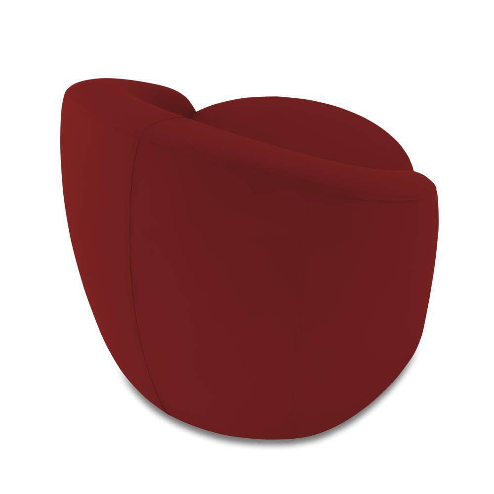 Poltrona Decorativa Orgânica Kit 2 Lua Veludo Marsala D03 - D'rossi - 7