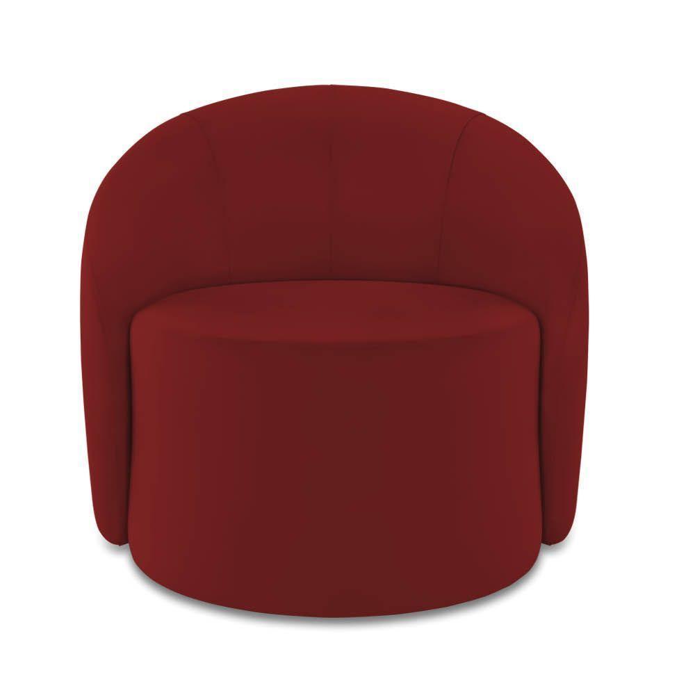 Poltrona Decorativa Orgânica Kit 2 Lua Veludo D03 - D'rossi Marsala - 6