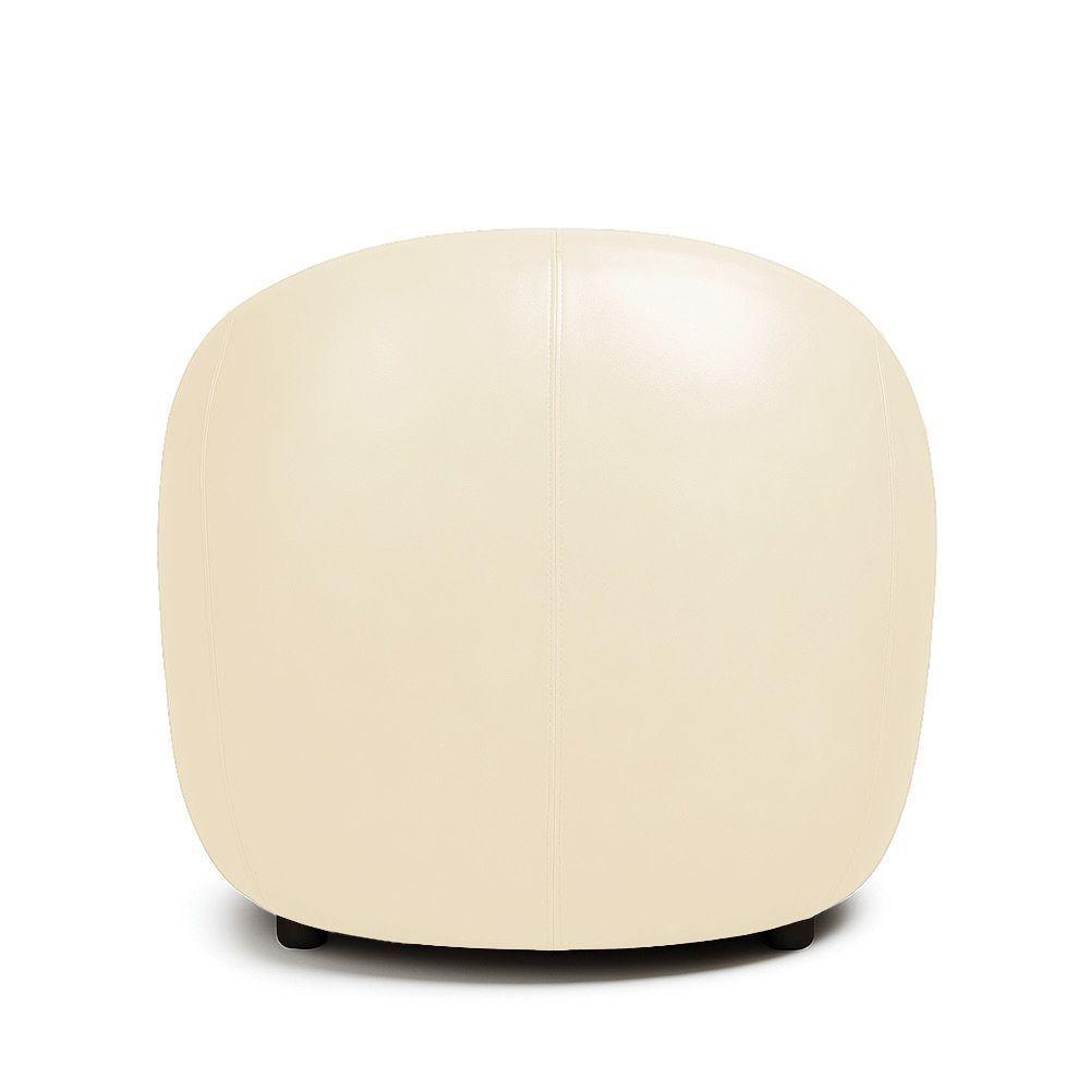 Poltrona Decorativa Orgânica Kit 2 Lua Sintético Pu Bege D03 - D'rossi - 7