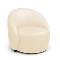 Poltrona Decorativa Orgânica Kit 2 Lua Sintético Pu Bege D03 - D'rossi - 2