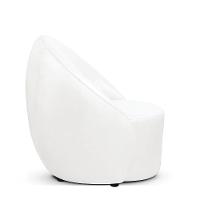 Poltrona Decorativa Orgânica Kit 2 Lua Sintético Pu Branco D03 - D'rossi - 6