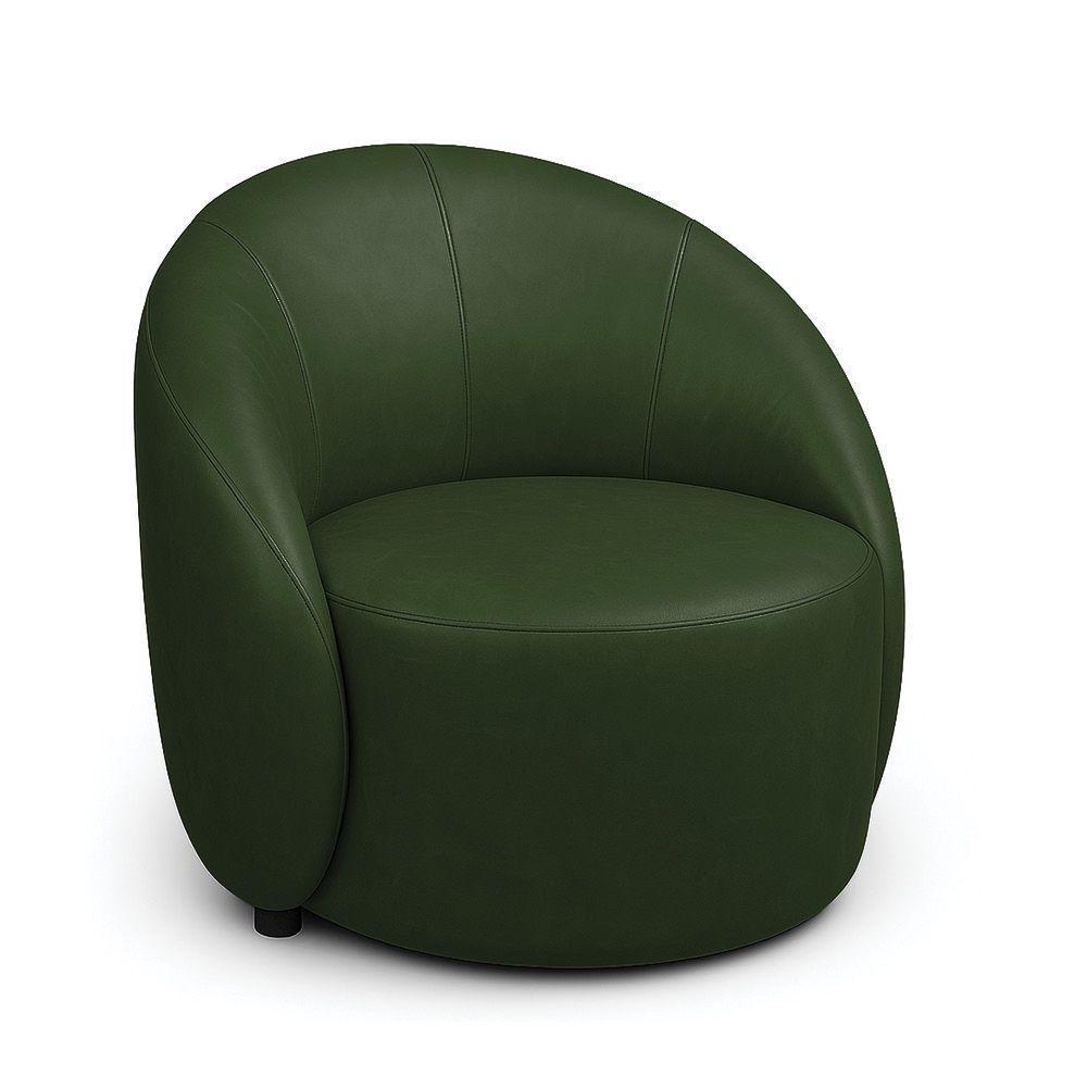 Poltrona Decorativa Orgânica Kit 2 Lua Sintético Pu Verde D03 - D'rossi - 5