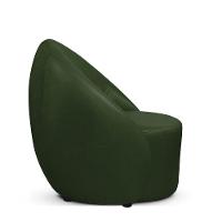 Poltrona Decorativa Orgânica Kit 2 Lua Sintético Pu Verde D03 - D'rossi - 6