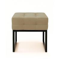 Puff Sala Decorativo Industrial Kit 2 Elisa Suede Marrom Rato D03 - D'rossi - 6