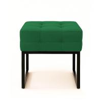 Poltrona Sala E Puff Decorativo Industrial Elisa Suede D03 - D'rossi Verde - 8
