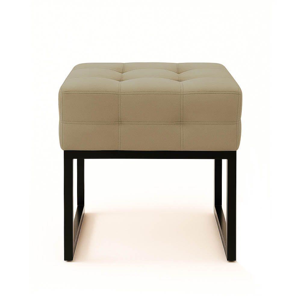 Puff Sala Decorativo Industrial Elisa Suede D03 - D'rossi Marrom Rato - 5