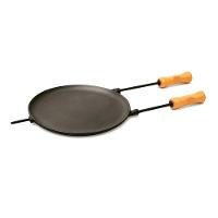 Chapa Disco Redonda Ferro Fundido E Cabo Panela Mineira 35cm - 1