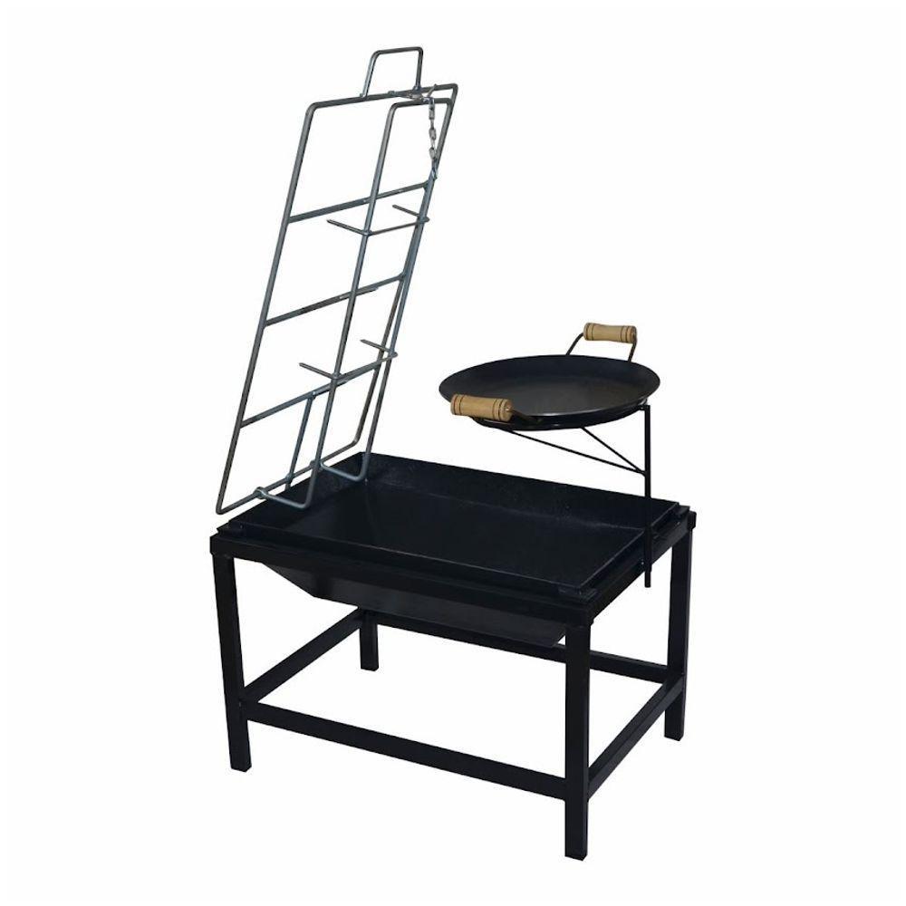 Churrasqueira Lareira Fogo De Chão De Aço Carbono Picanheira - 1