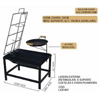 Churrasqueira Lareira Fogo De Chão De Aço Carbono Picanheira - 3