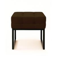 Puff Sala Decorativo Industrial Kit 2 Elisa Suede D03 - D'rossi Marrom - 6