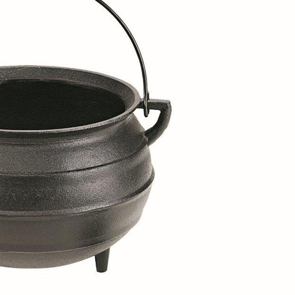 Caldeirão Tripé Ferro Com Arco Panela Mineira 16x12,5cm 2l - 2