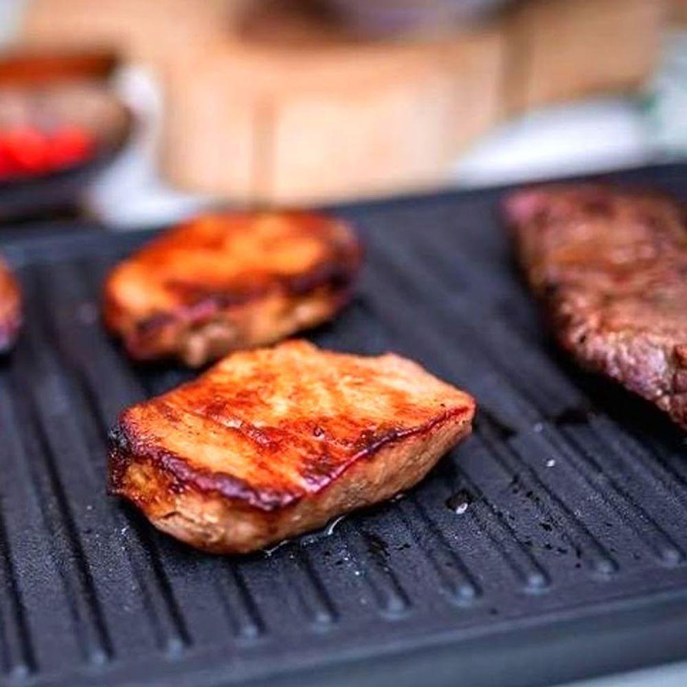 Chapa Dupla Face Retangular De Ferro Panela Mineira 90x42cm - 3