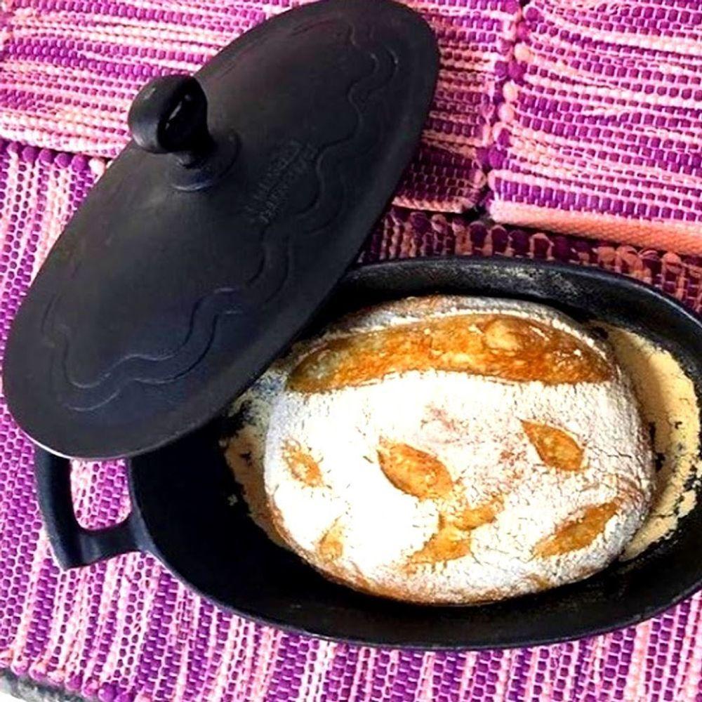 Caçarola Retrô Oval Tampa Ferro Panelamineira 30x17,5cm 2,5l - 3