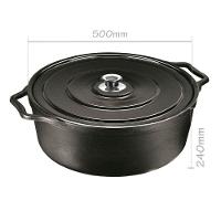 Caçarola Artesanal Tampa Metálica Panela Mineira 50cm 26l - 4