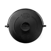 Caldeirão Bojudo Tampa E Alça Ferro Panela Mineira 24cm 10l - 2