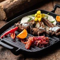 Chapa Grill Retangular Alça De Ferro Panela Mineira 30x24cm - 2