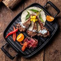 Chapa Grill Retangular Alça De Ferro Panela Mineira 30x24cm - 3