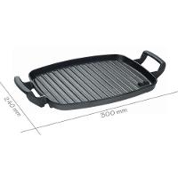 Chapa Grill Retangular Alça De Ferro Panela Mineira 30x24cm - 4