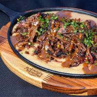 Chapa Oval Em Ferro Suporte Madeira Panela Mineira 25x18cm - 3