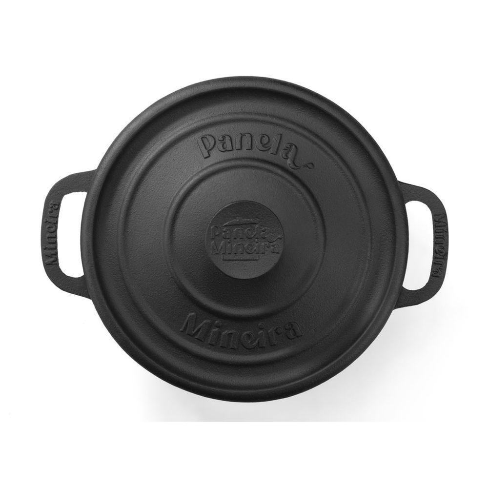 Caçarola Redonda Estilo Ferro Panela Mineira 16x13,5cm 1,5l - 3